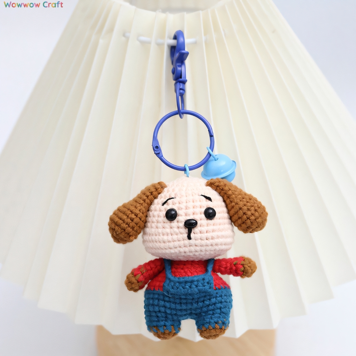 Pendants,Crochet Doll,Cute Handmade Crocheted Big Ears Puppy Doll - Hand-Crochet Doll